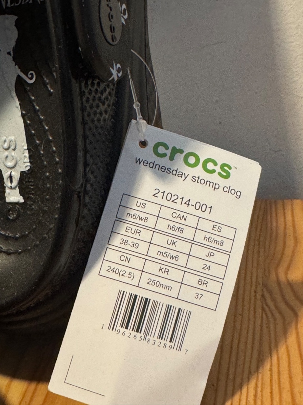 CROCS X Wednesday STOMP Clogs - Picture 3 of 3